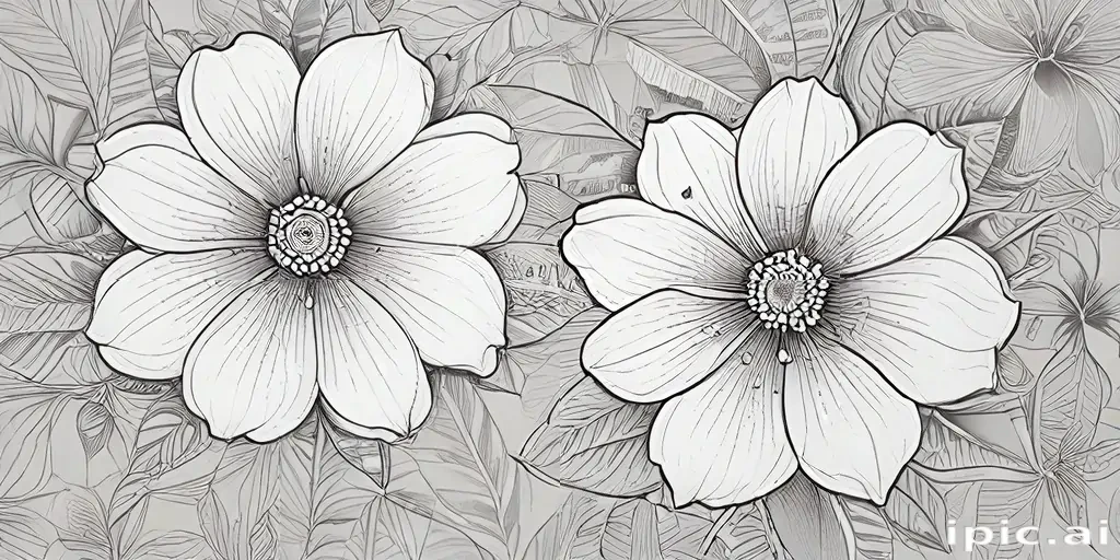 flower line work