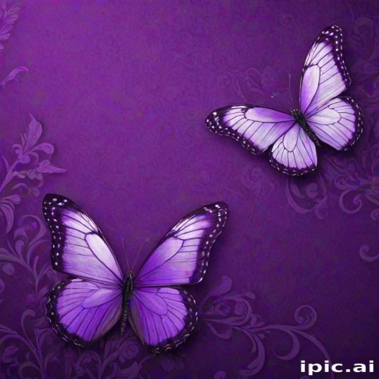 purple wallpapers butterfly