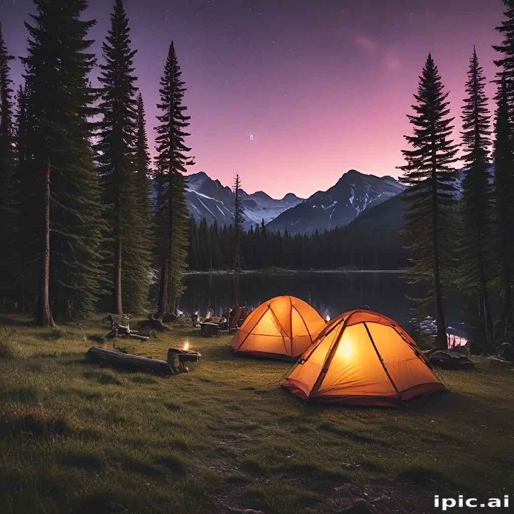 camping background pic