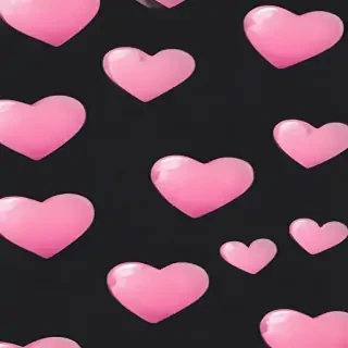 pink heart transparent