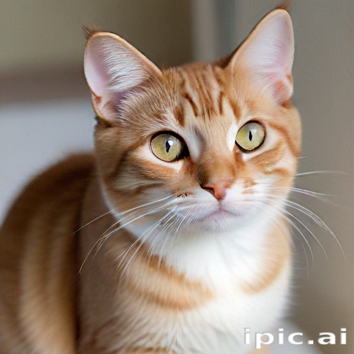 Close-Up Portrait of a Playful Orange Tabby Cat with Bright Eyes