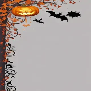 halloween border transparent