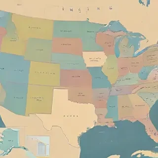 united states map with state names