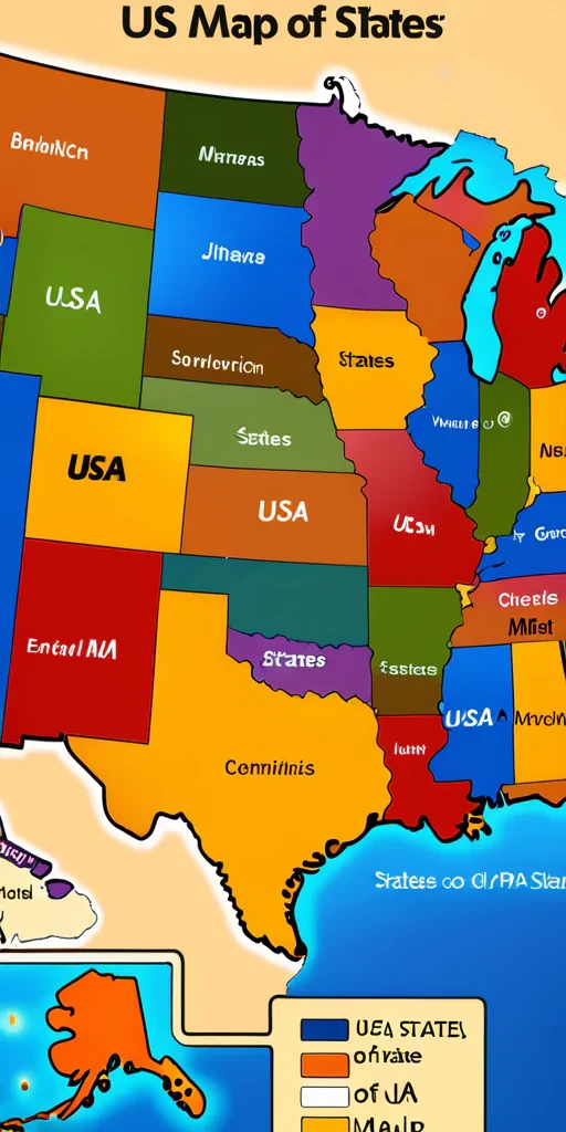 usa map of states
