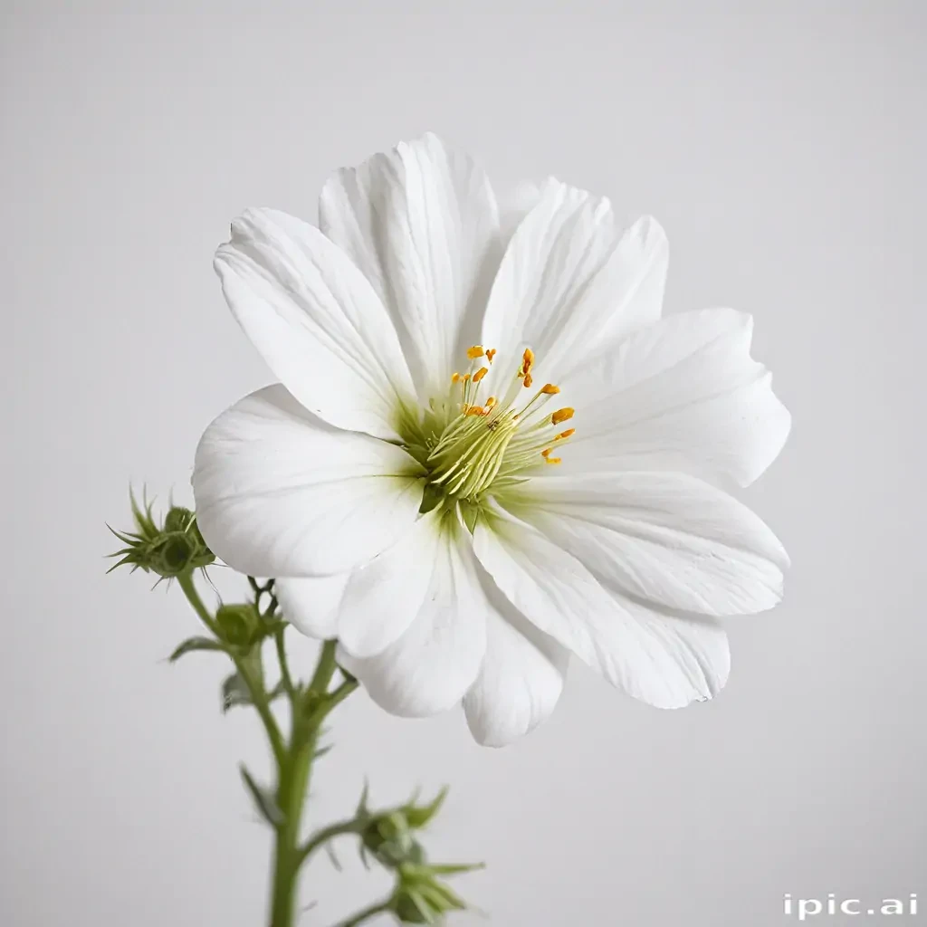 white background flower