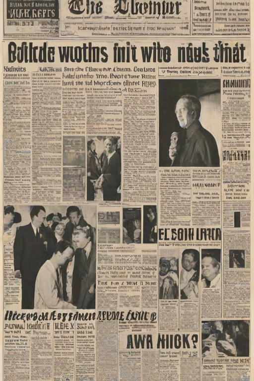 newspaper collage png