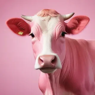 pink cow wallpaper