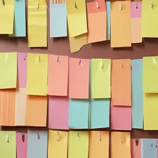 sticky note background