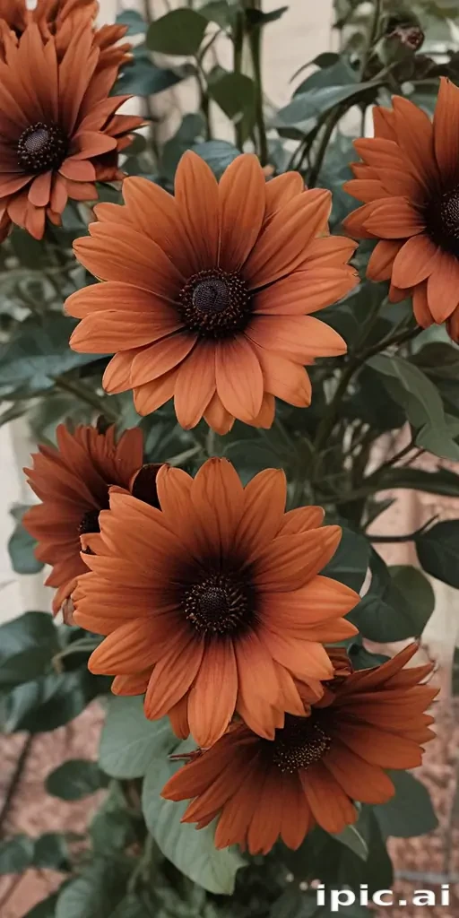 aesthetic brown flowers
