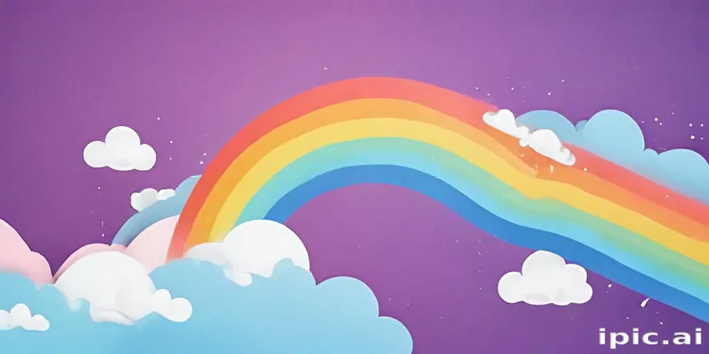 cute rainbow background