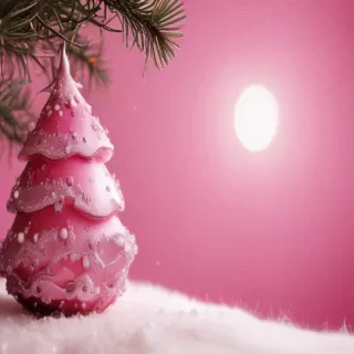 pink christmas desktop wallpaper