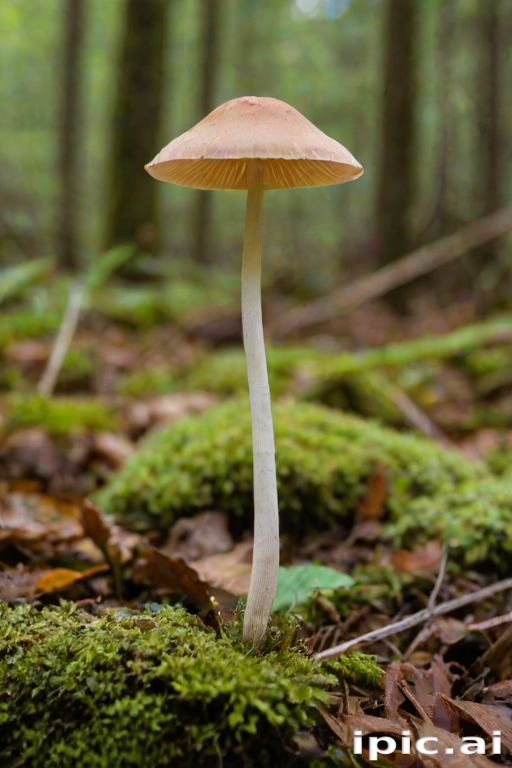 thin stemmed mushroom