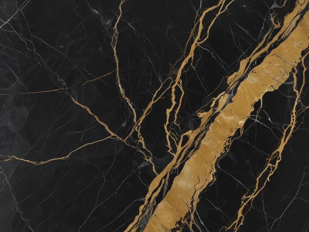 black and gold marble