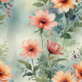 floral watercolor background