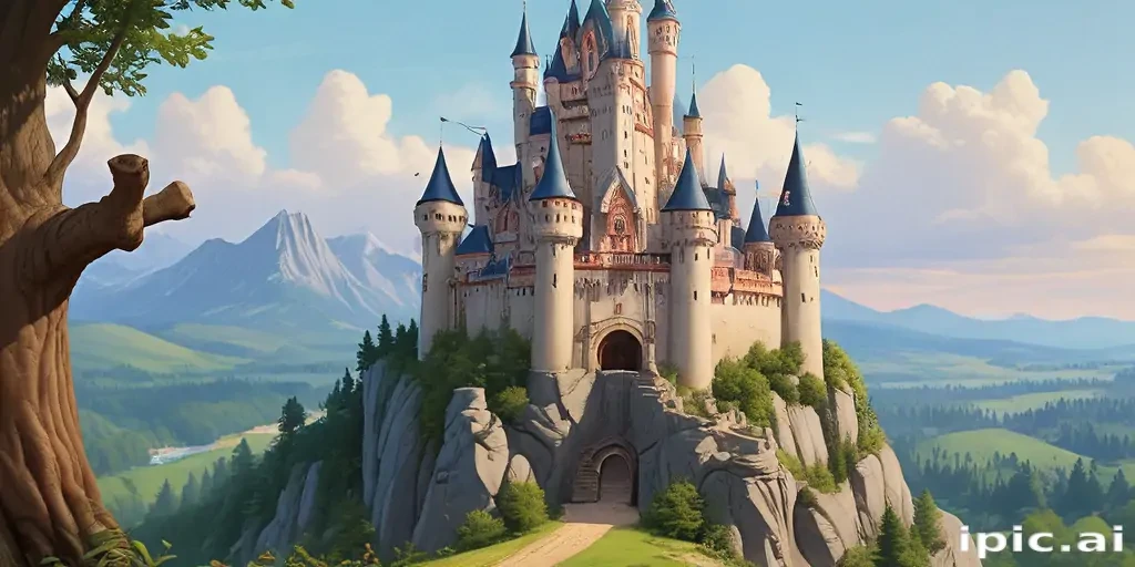 castle in cartoon