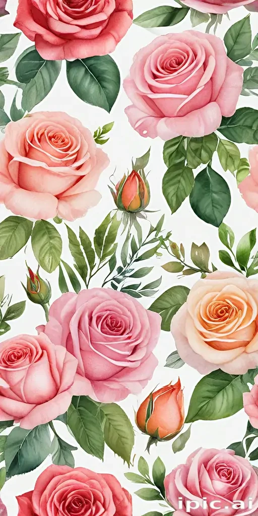 watercolor roses png