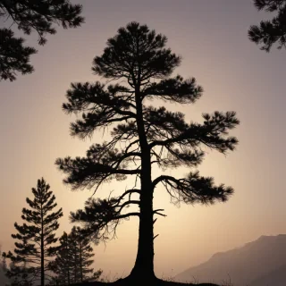 pine tree silhouette png