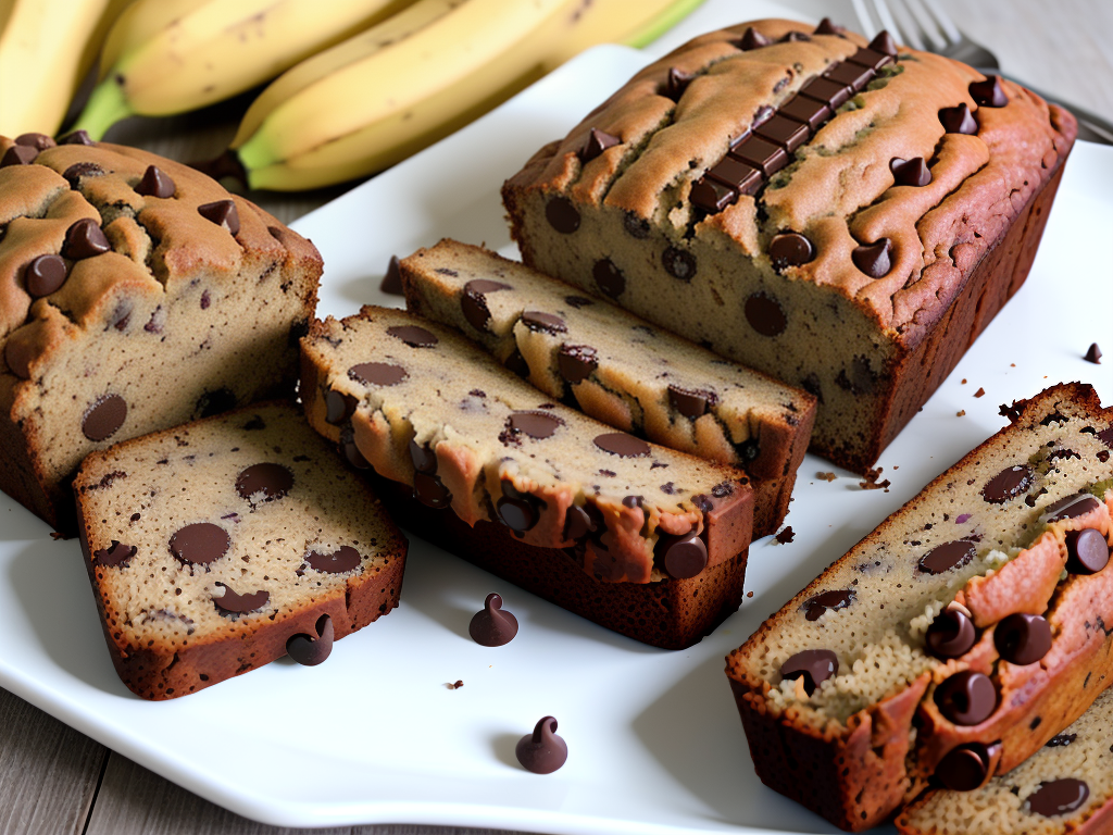 gluten free chocolate chip banana bread