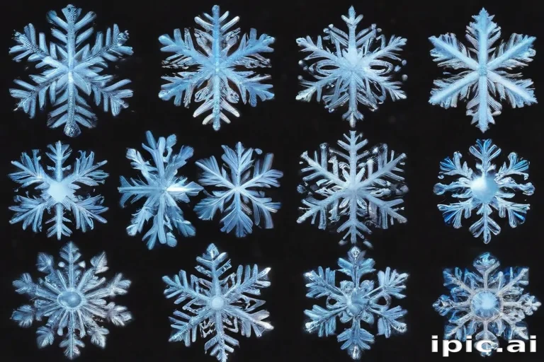 snowflakes clipart transparent background