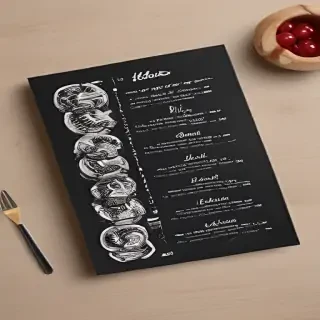 menu mock up