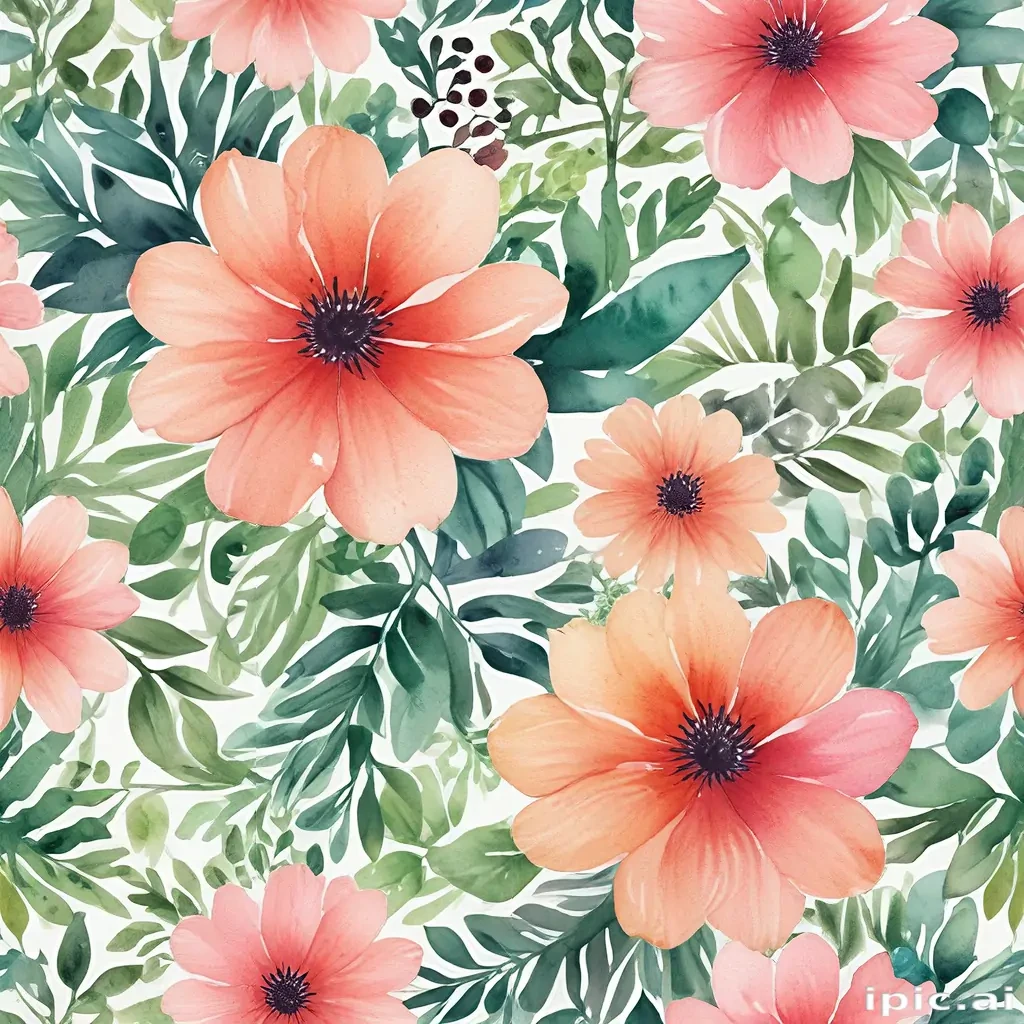 flower watercolor background
