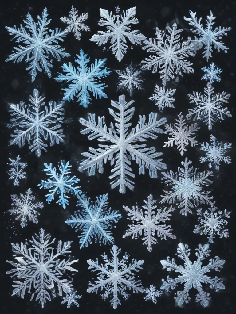 snowflakes clipart transparent background