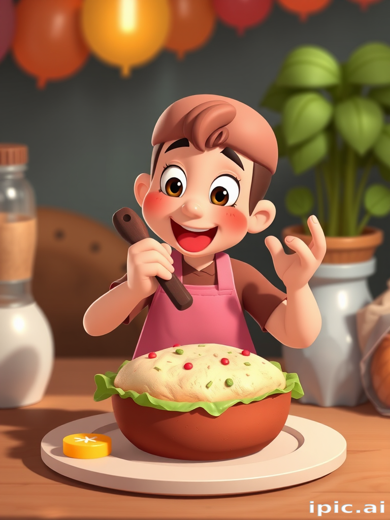 animated food