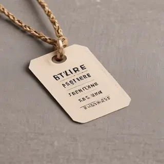 clothing tag mockup