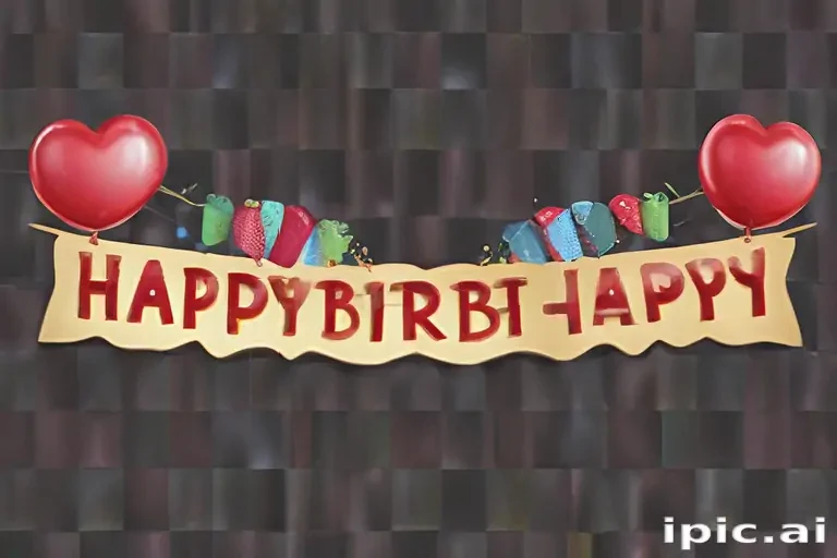 happy birthday banner png