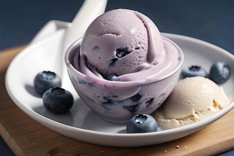 ninja creami blueberry ice cream