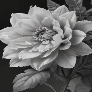 flower pencil drawing