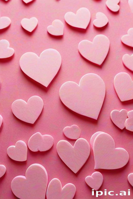 pink hearts background