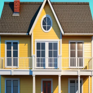 background of a house