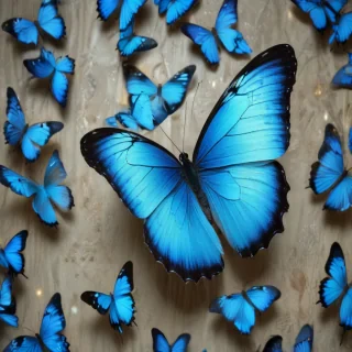 blue butterfly aesthetic