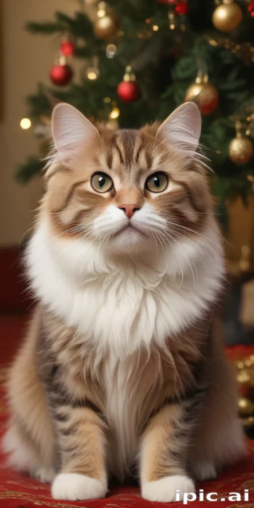 pictures of cats for christmas