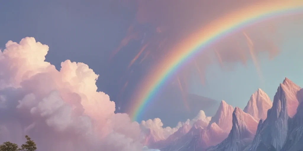 pastel rainbow