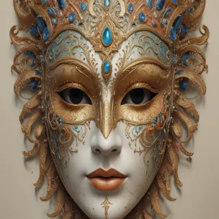 drawing of a mask