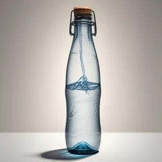water bottle drawing