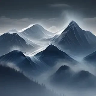 transparent mountains