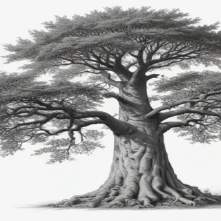tree drawing png