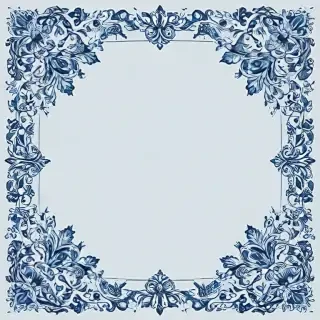blue border design