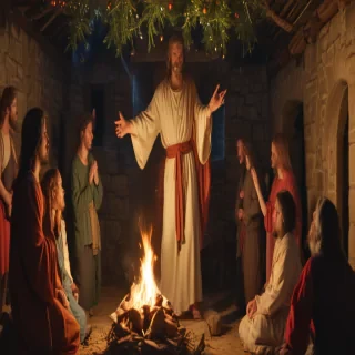 jesus at christmas images