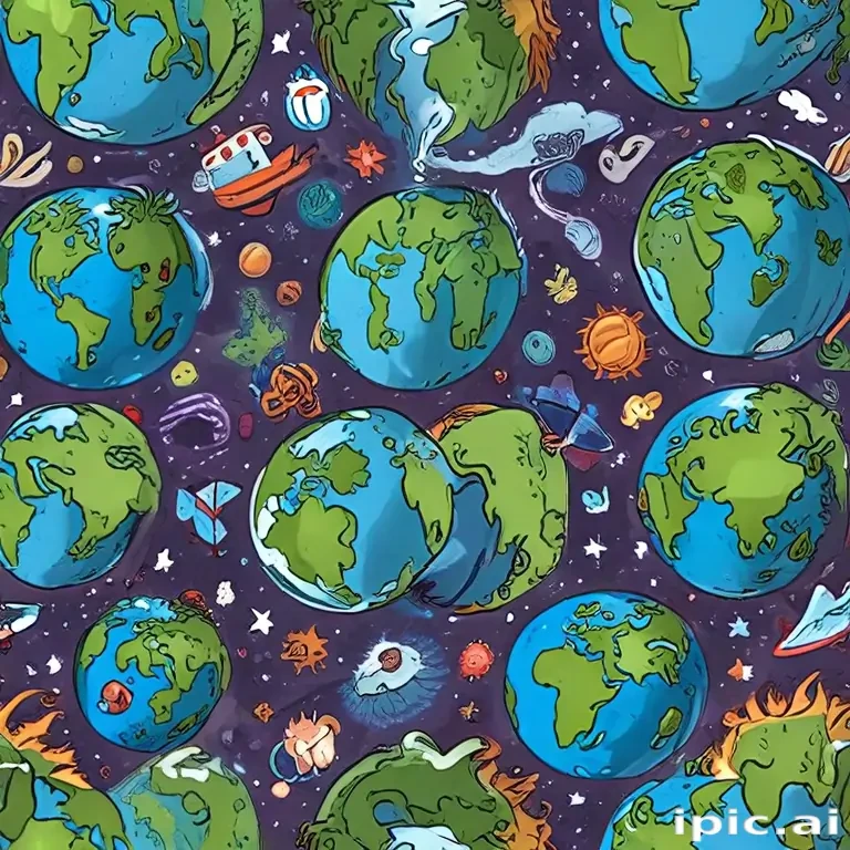 cartoon picture planet earth
