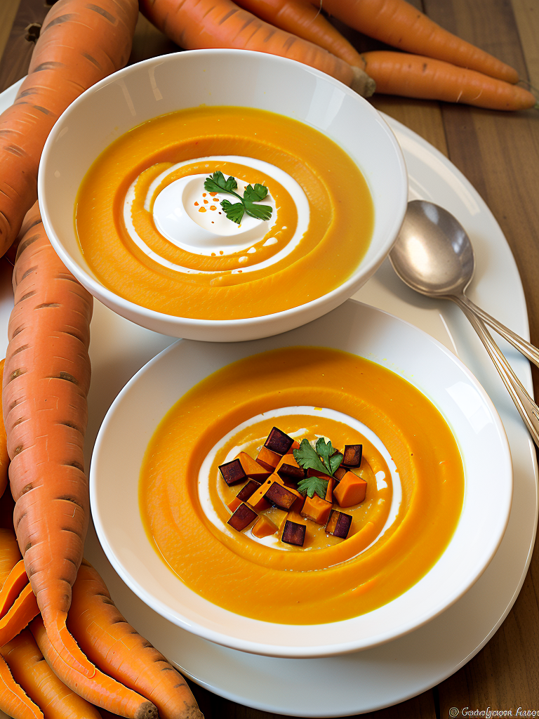 carrot sweet potato soup ginger