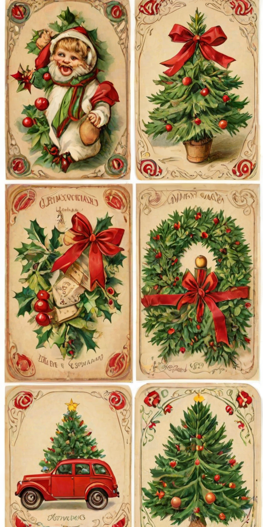 free vintage printables christmas