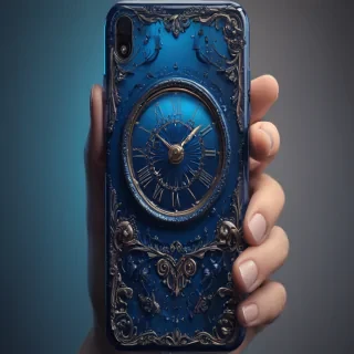 blue phone wallpaper