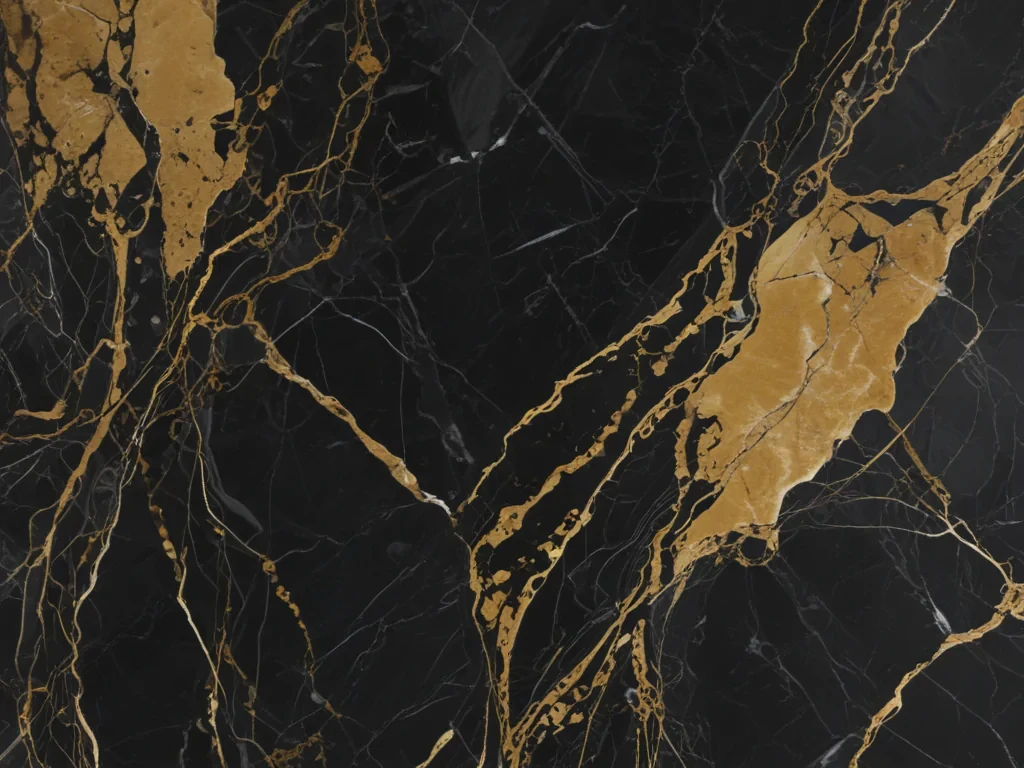 black and gold marble