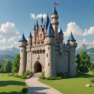 cartoon castle