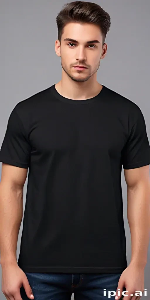 black mockup t shirt