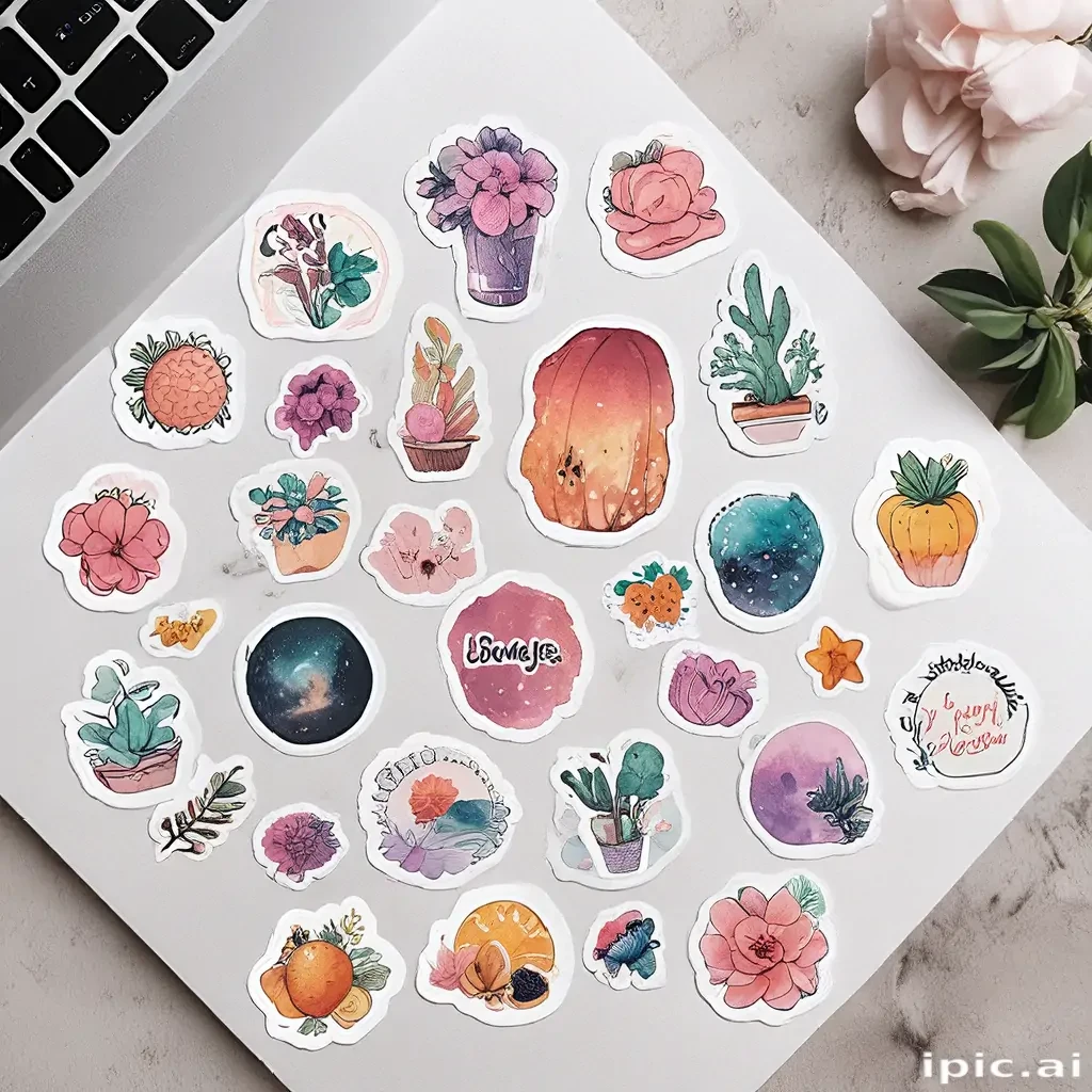 printable sticker aesthetic